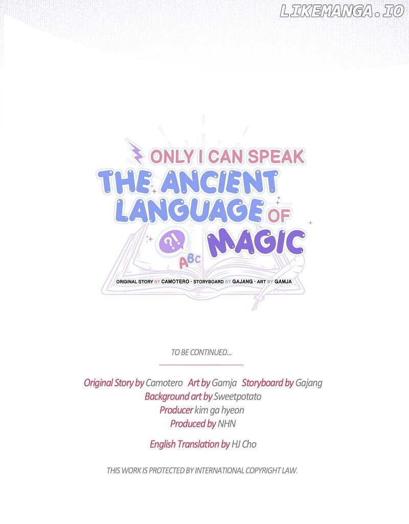 Only I Can Speak the Ancient Language of Magic Chapter 76 - page 67