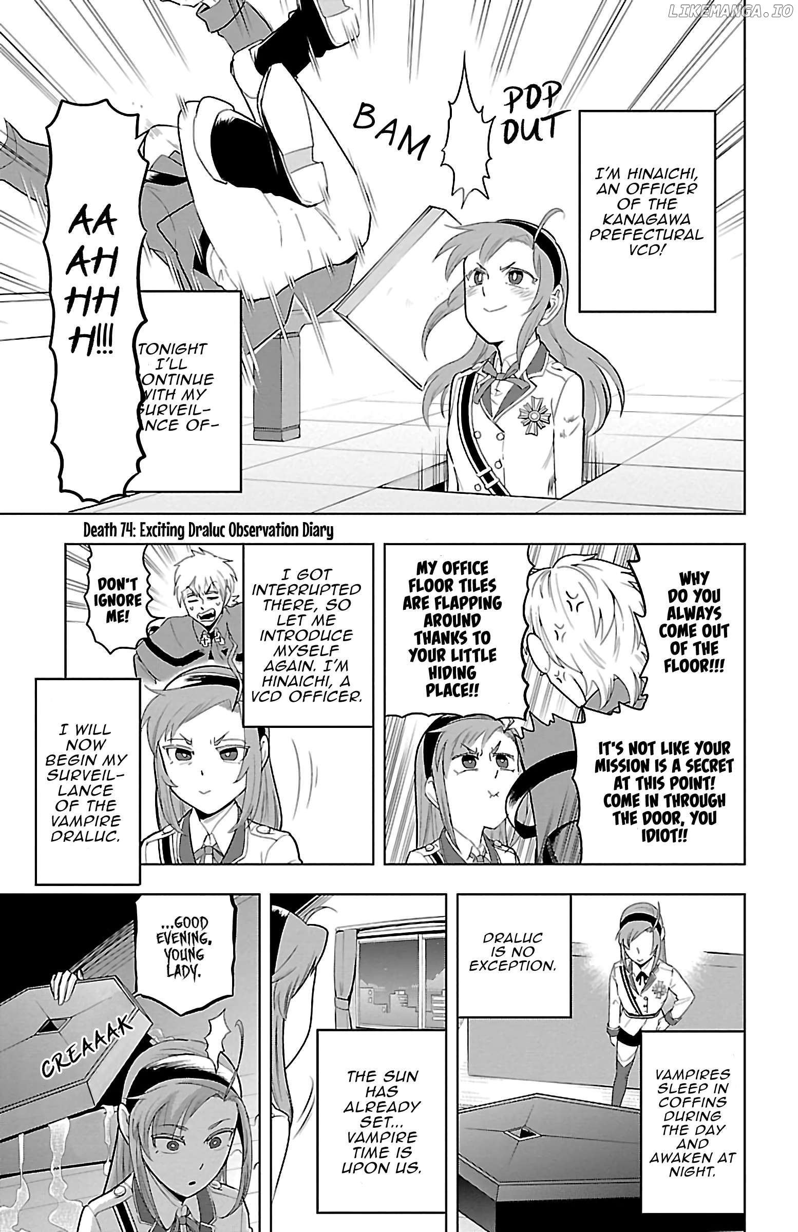 Kyuuketsuki Sugu Shinu Chapter 74 - page 1