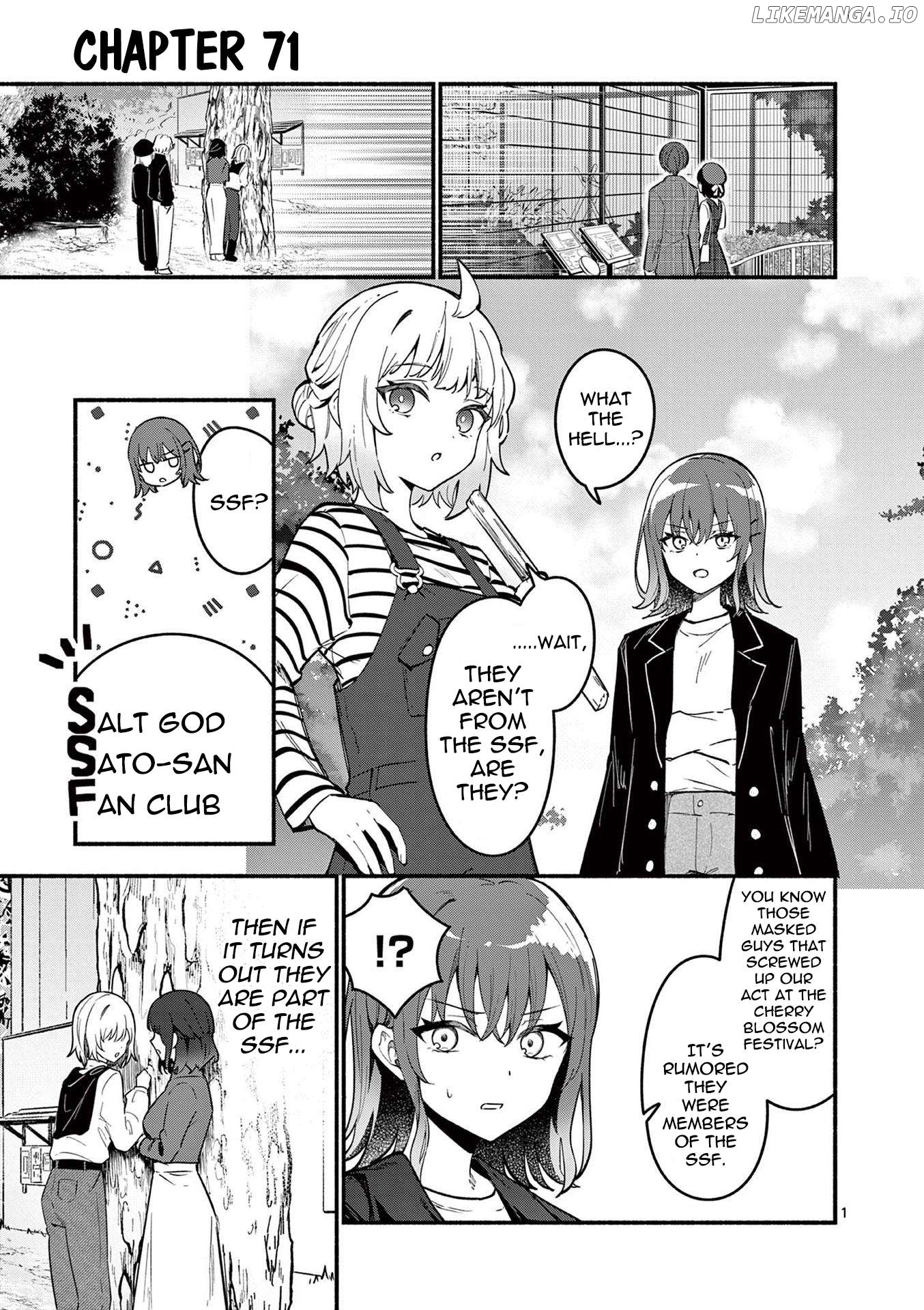 Shiotaiou no Sato-san ga Ore ni dake Amai Chapter 71 - page 1