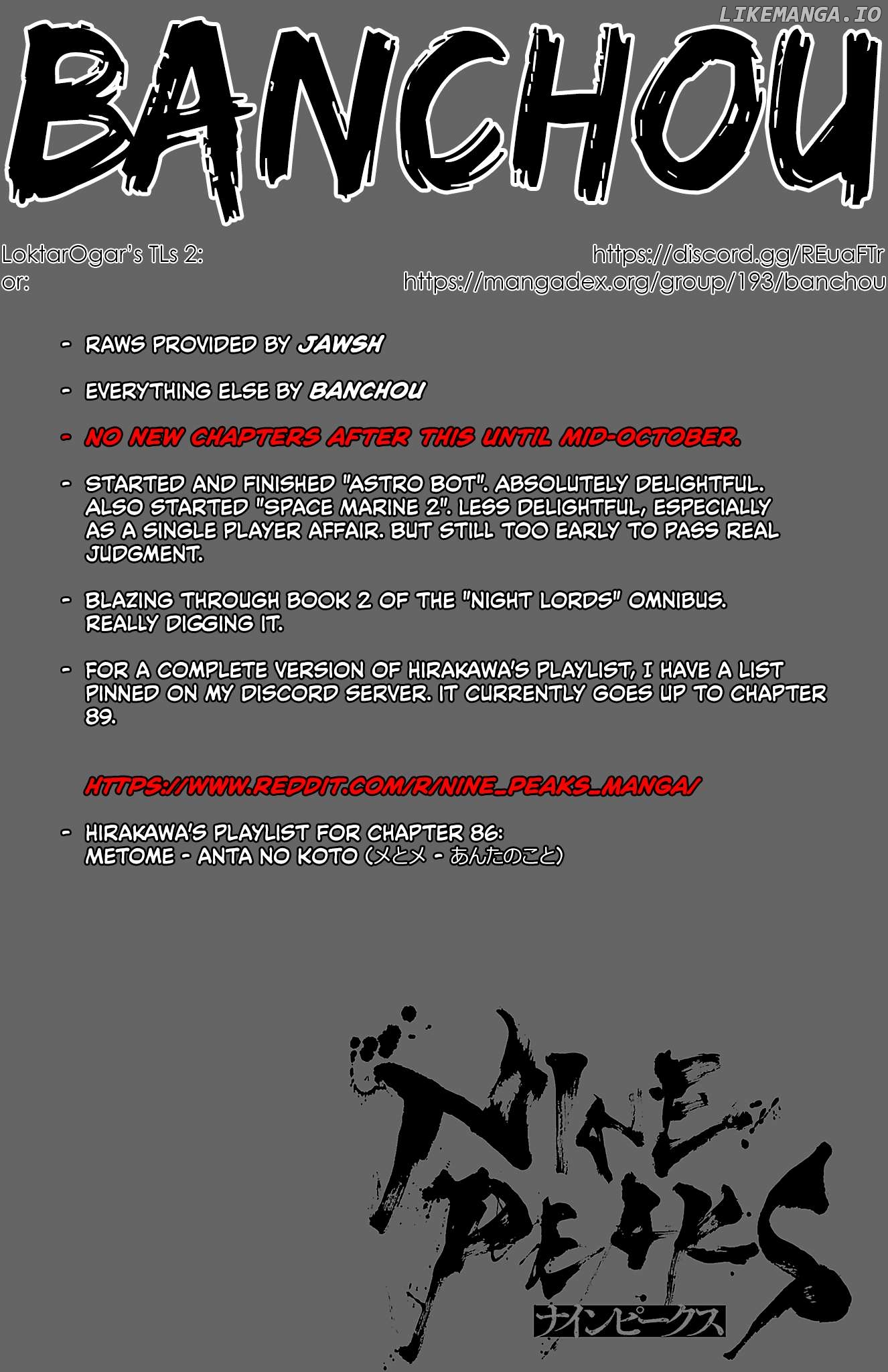 NINE PEAKS Chapter 86 - page 1