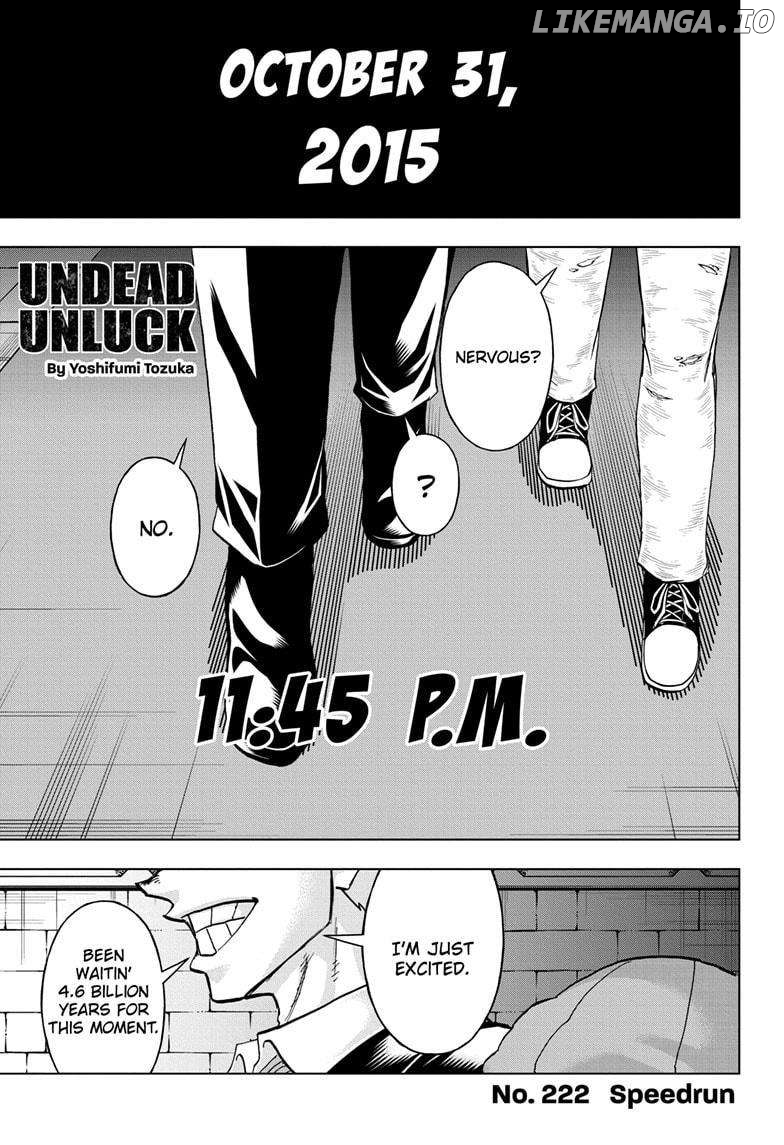 Undead + Unluck Chapter 222 - page 1