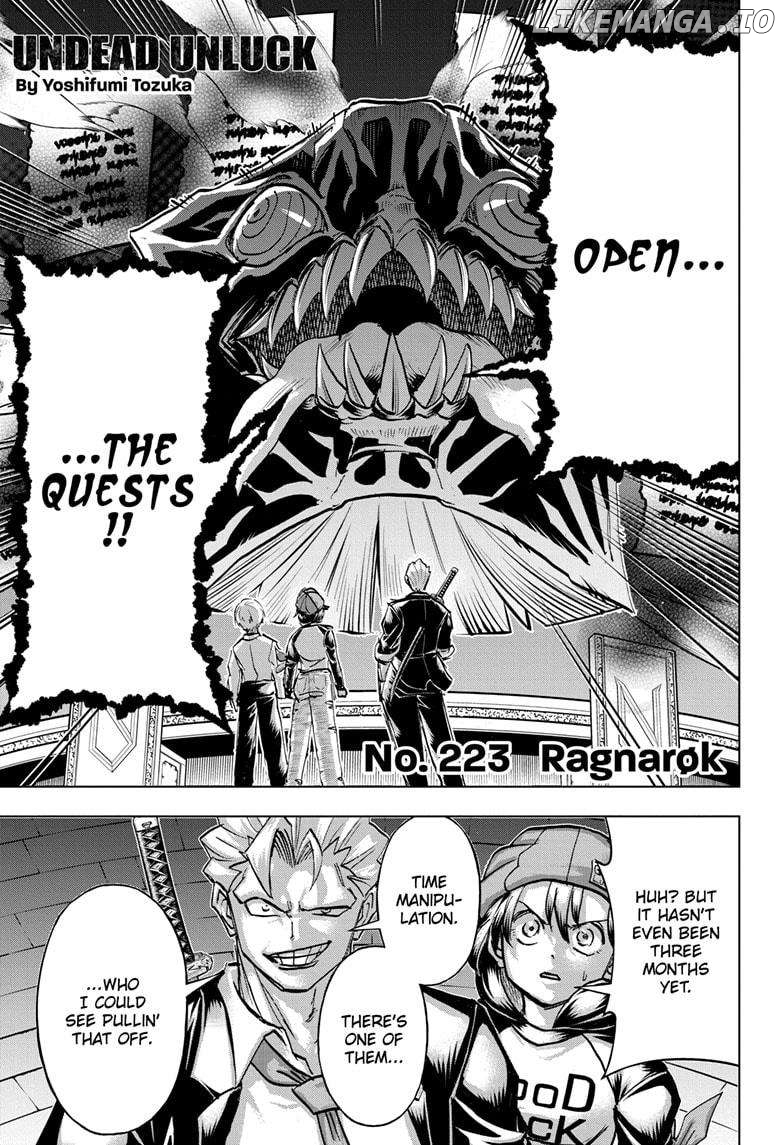 Undead + Unluck Chapter 223 - page 1
