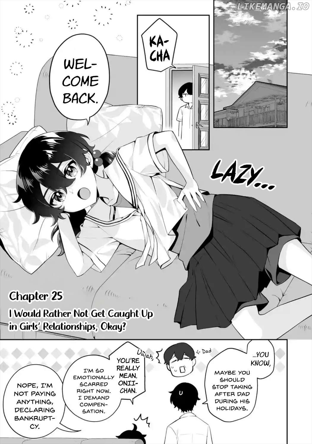 Please Leave Me Alone (For Some Reason, She Wants to Change a Lone Wolf's Helpless High School Life.) Chapter 25 - page 1