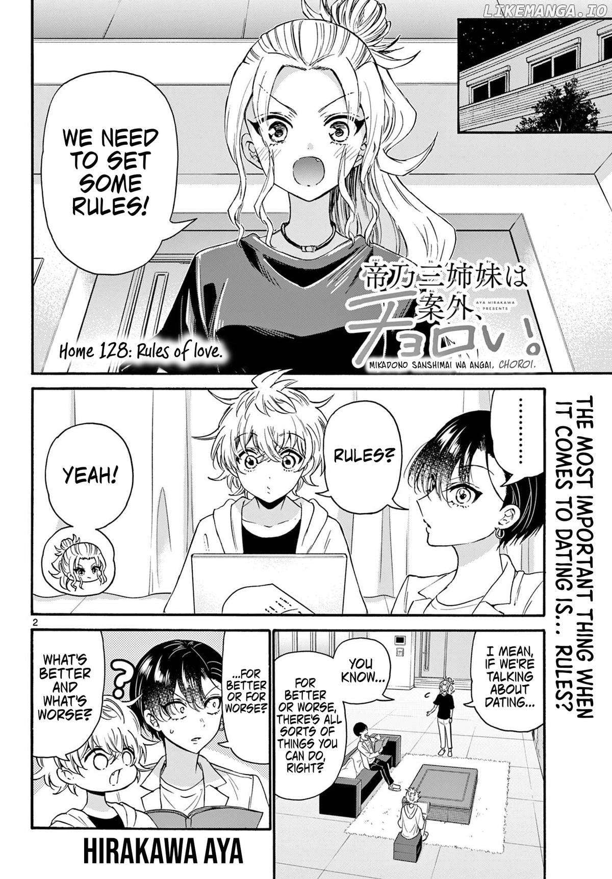 Mikadono Sanshimai Wa Angai, Choroi Chapter 128 - page 2