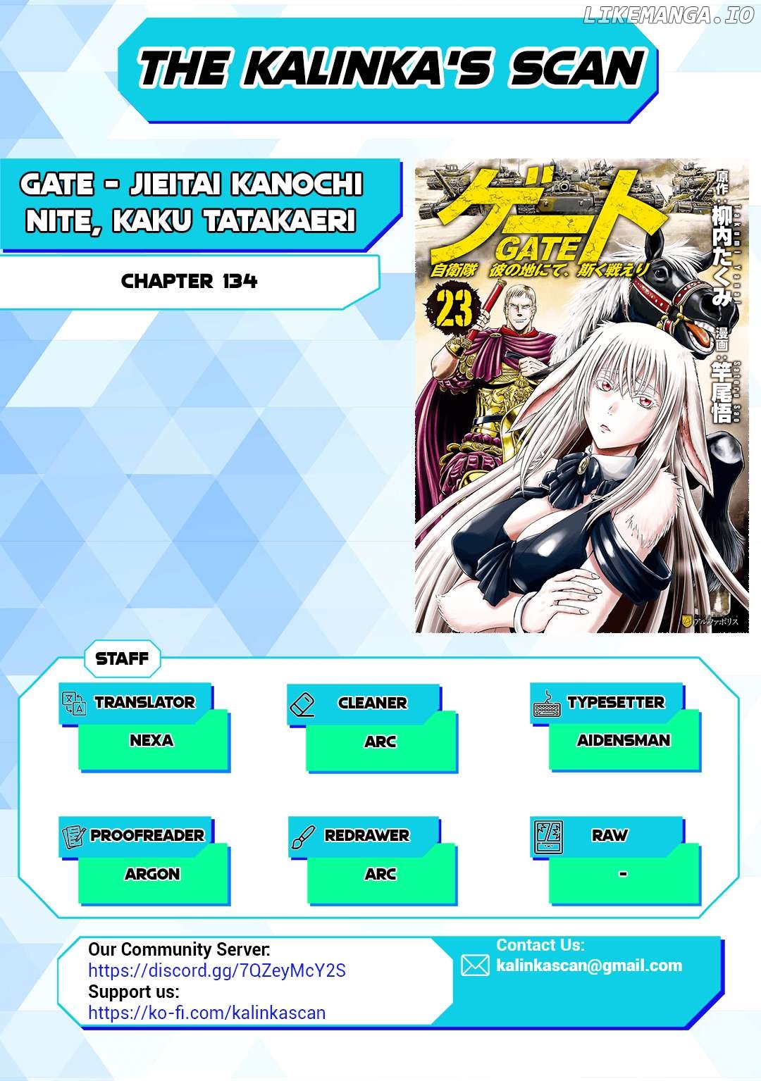 Gate - Jietai Kare no Chi nite, Kaku Tatakeri Chapter 135 - page 1