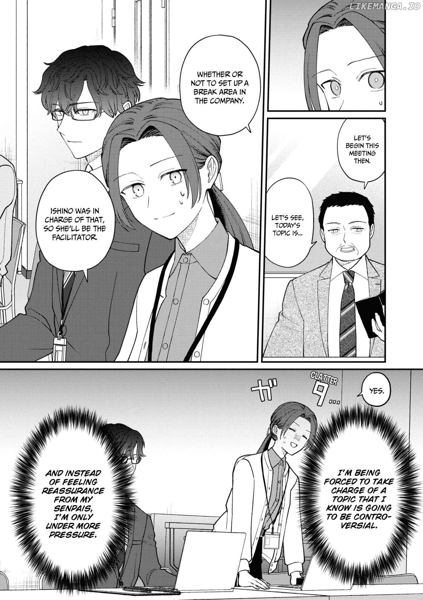 The New-Hire Who Could "Read" Emotions and the Unsociable Senpai Chapter 48 - page 4
