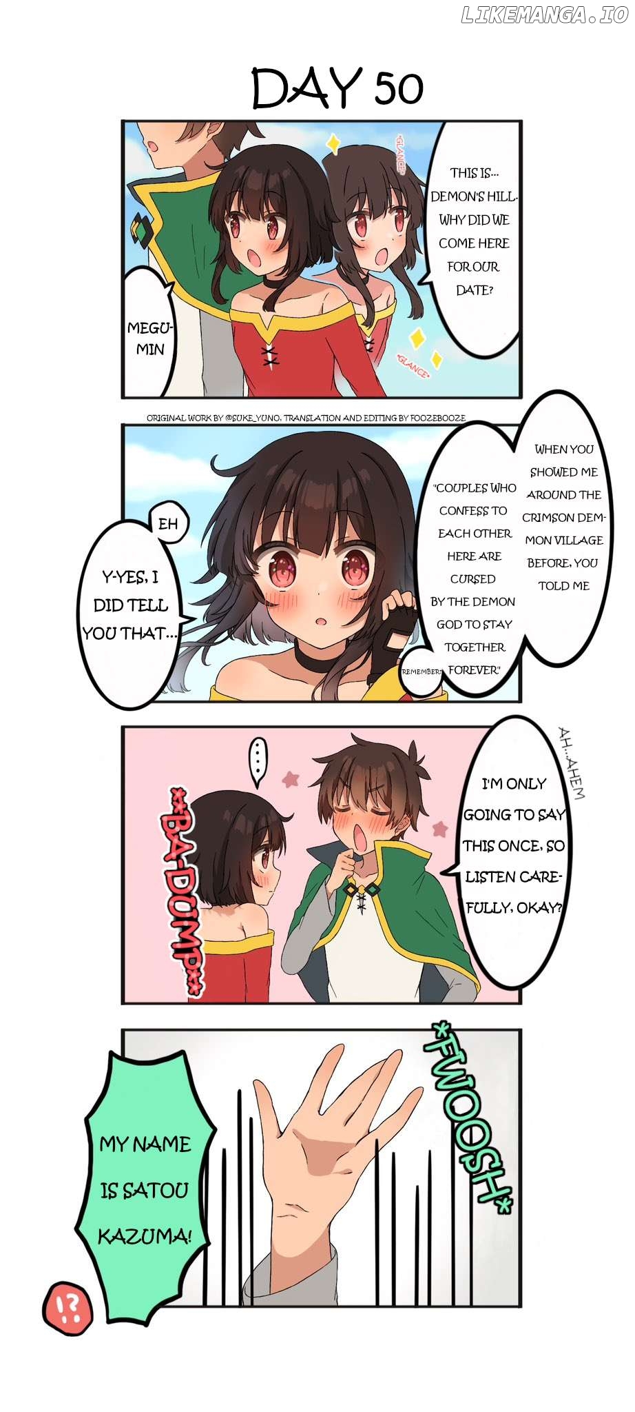 Kono Subarashii Sekai ni Shukufuku wo! - KazuMegu will get married in 100 days (Doujinshi) Chapter 50 - page 1