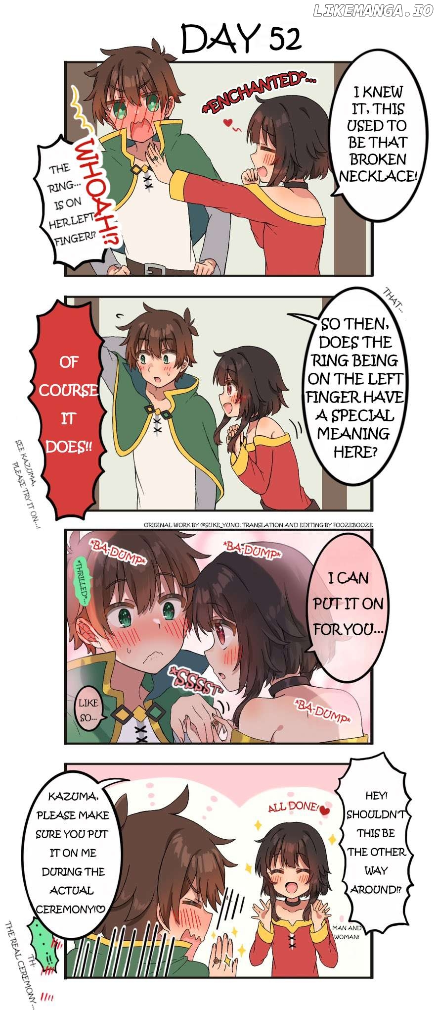 Kono Subarashii Sekai ni Shukufuku wo! - KazuMegu will get married in 100 days (Doujinshi) Chapter 52 - page 1