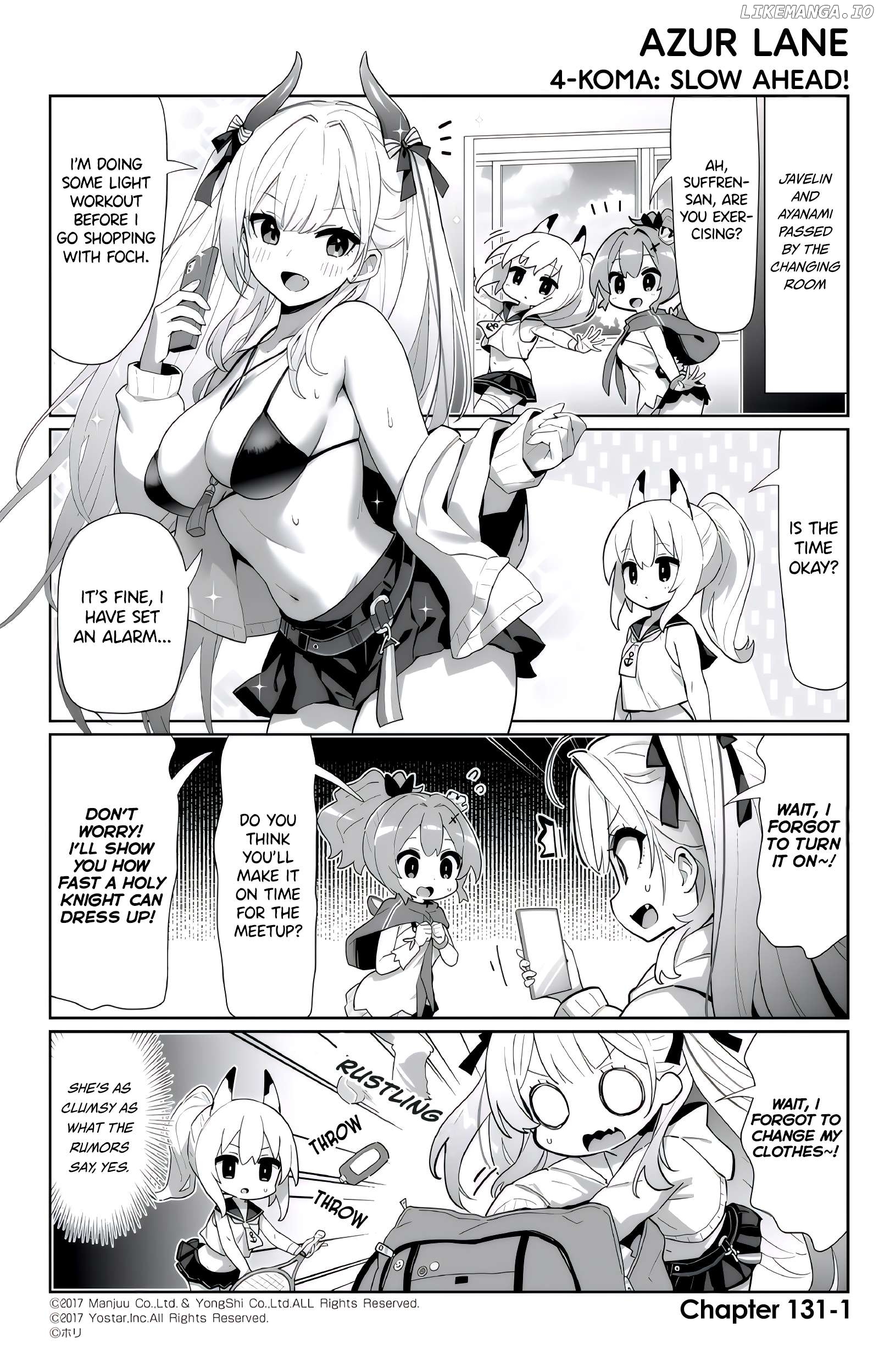 Azur Lane 4-Koma: Slow Ahead Chapter 131 - page 1