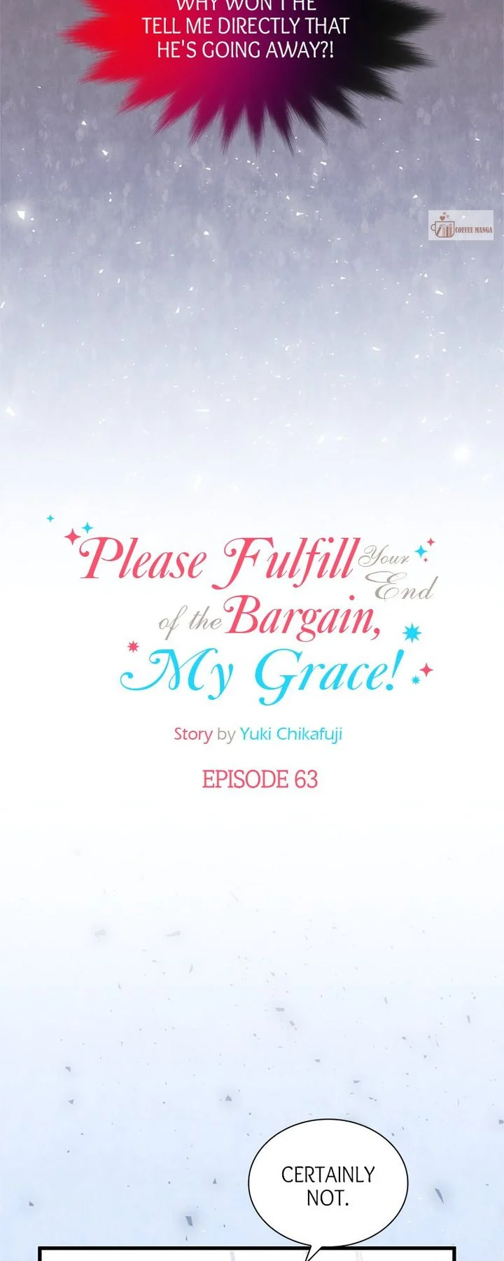 Please Fulfill Your End of the Bargain, My Grace! Chapter 63 - page 3