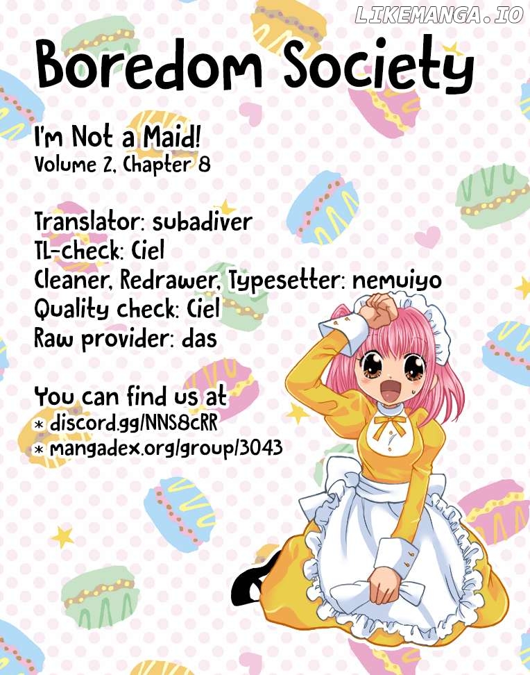 I'm Not a Maid! Chapter 8 - page 34