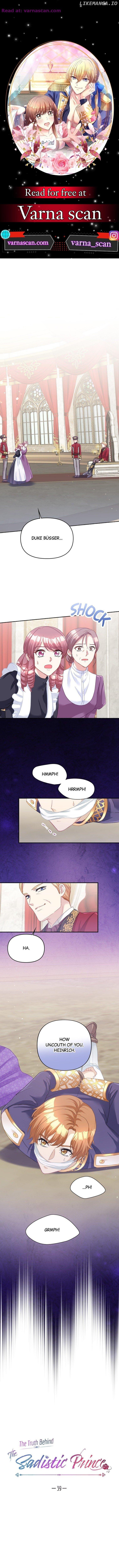 The Truth Behind the Sadistic Prince Chapter 39 - page 1