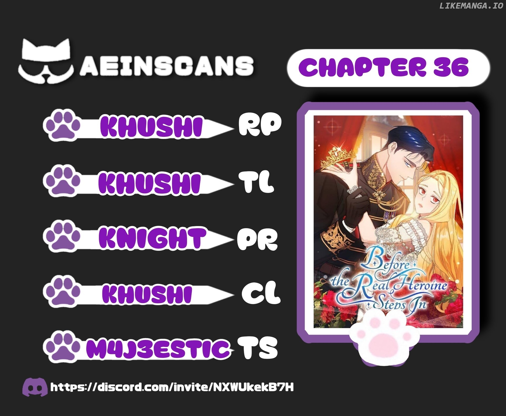 Before the Real Heroine Steps In Chapter 36 - page 1