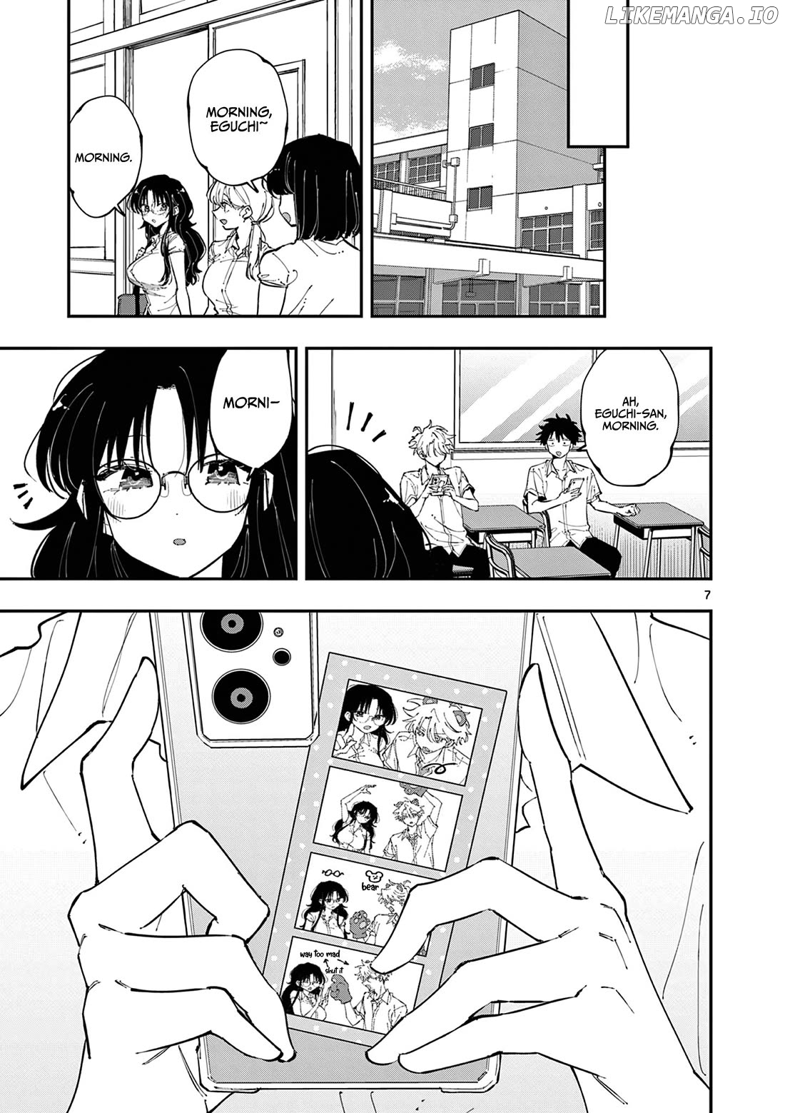The Person Sitting Next to Me Looking at Me with Perverted Eyes Chapter 21 - page 7
