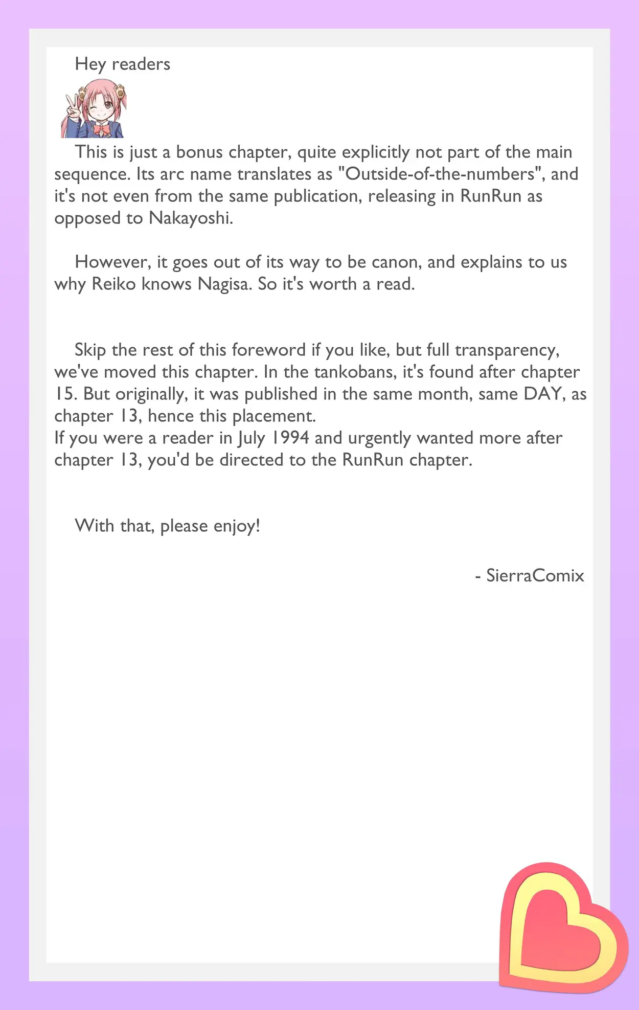 Super! I'll make a habit of it ♡ Chapter 13.5 - page 1