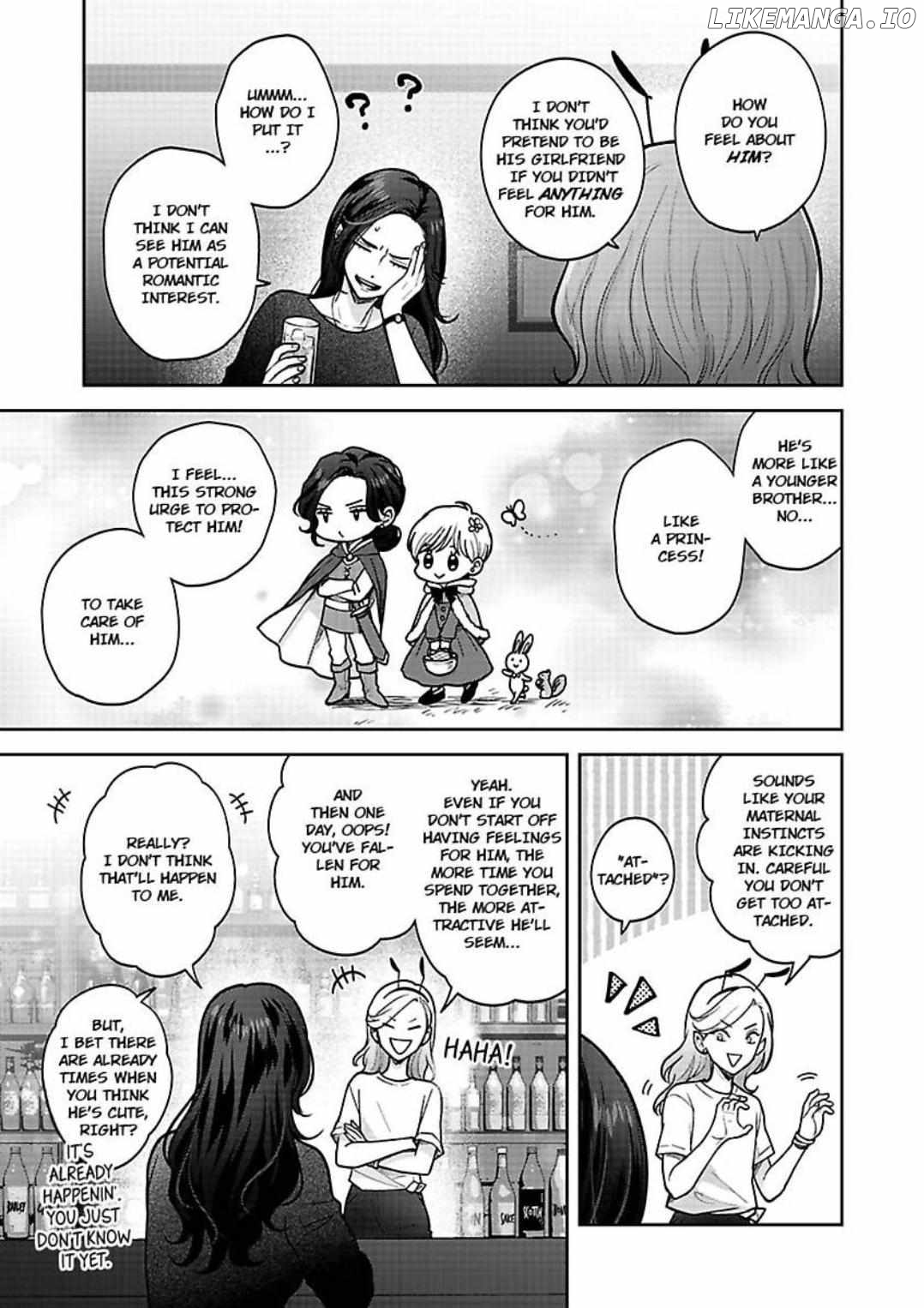 Princess to Knight-san - Saikyou ni Kawaii Kouhai ga, Kareshi na Wake Chapter 3 - page 16