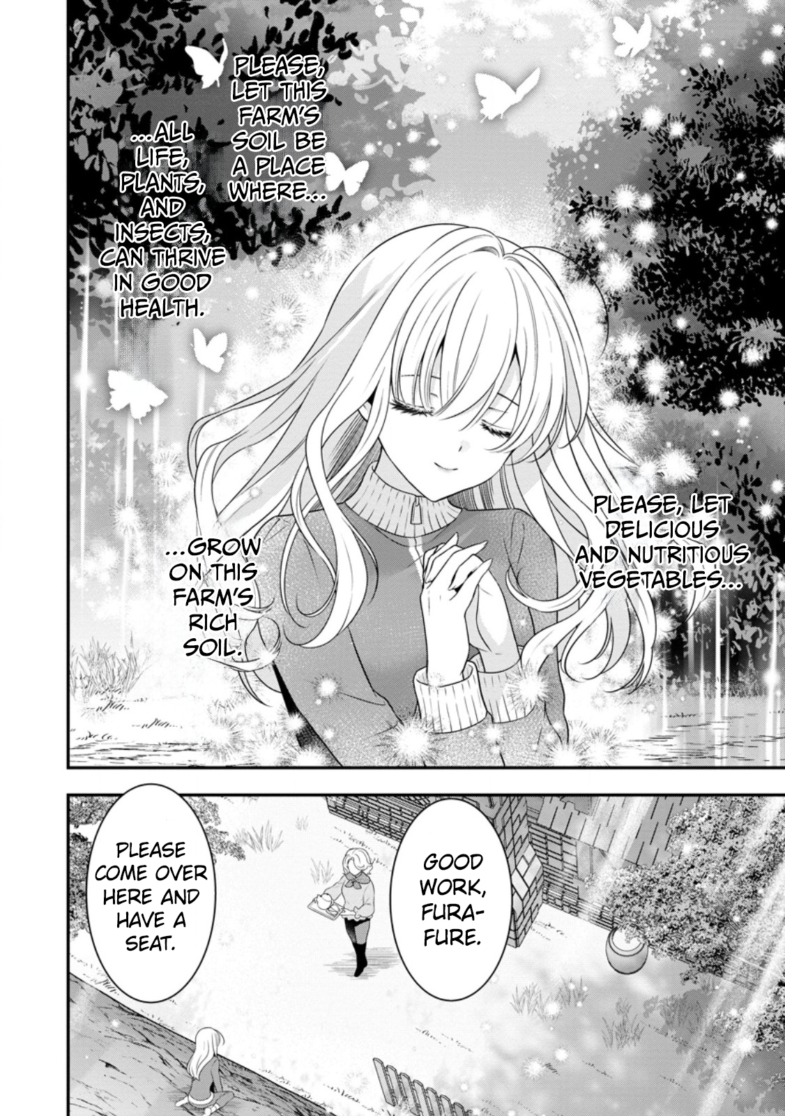 Tsuihou Seijo no Doronko Nouen Seikatsu: Itsunomanika Ringoku wo Sukutte Shimaimashita Chapter 4.1 - page 5