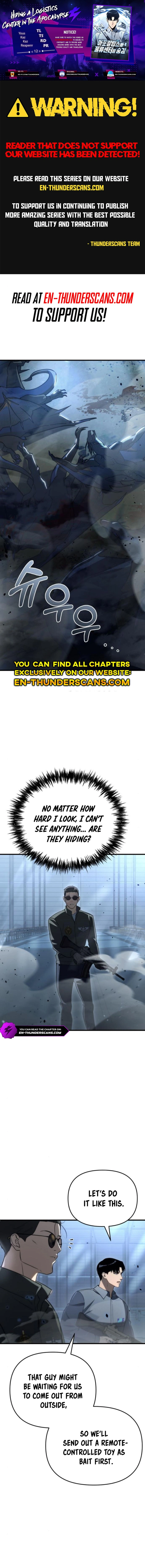 Hiding a Logistics Center in The Apocalypse Chapter 12 - page 1