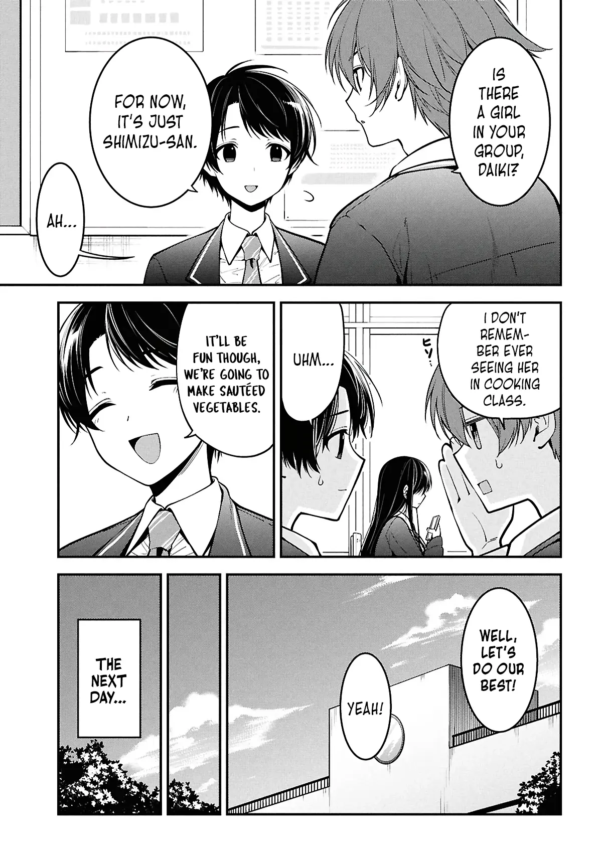 The Yankee Shimizu-san Sitting Next to Me Has Dyed Her Hair Black Chapter 2 - page 5