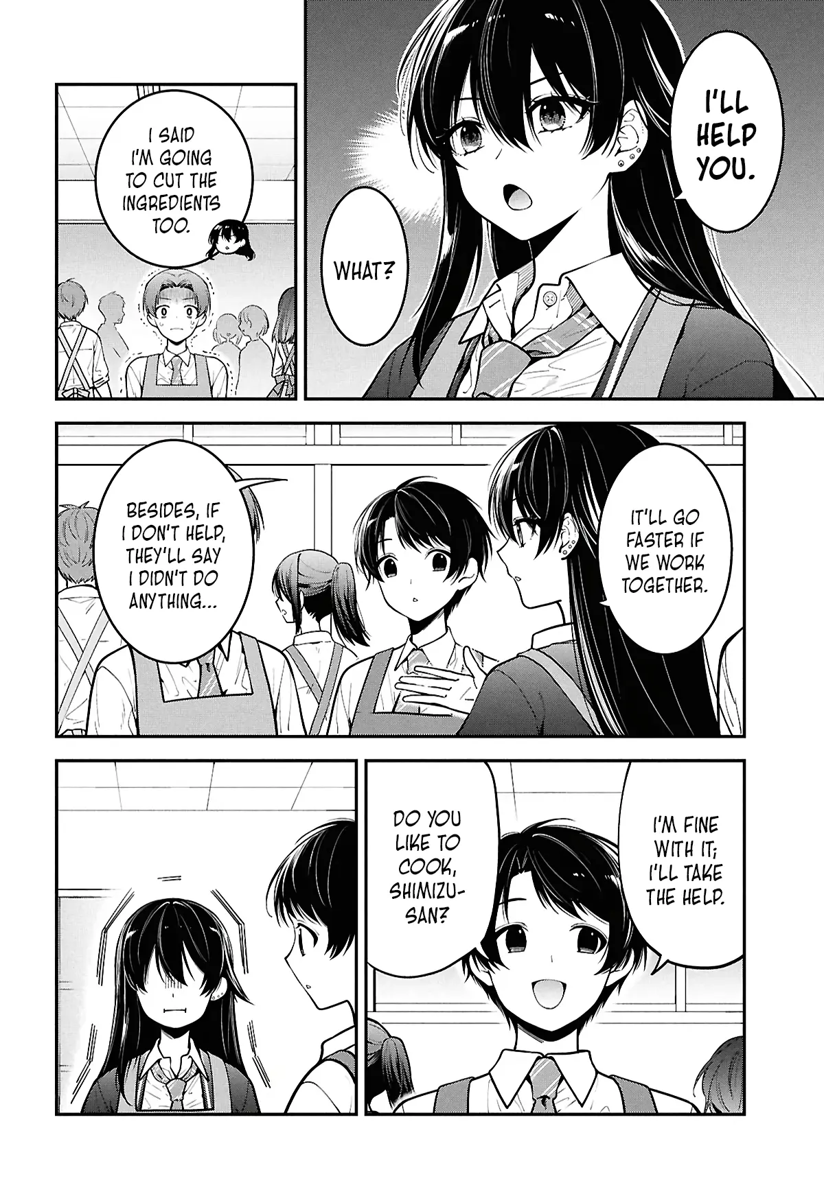 The Yankee Shimizu-san Sitting Next to Me Has Dyed Her Hair Black Chapter 2 - page 8