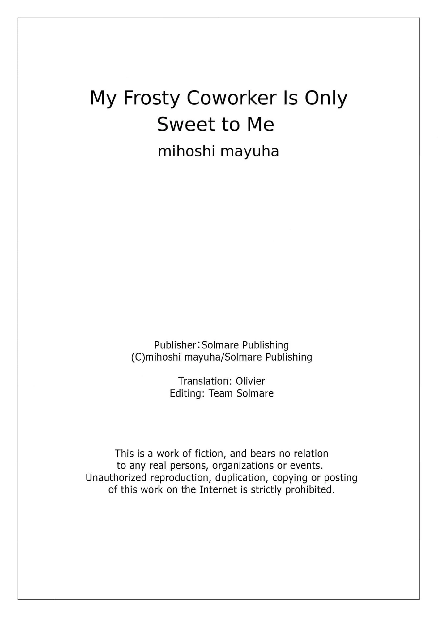 My Frosty Coworker Is Only Sweet to Me Chapter 10 - page 31