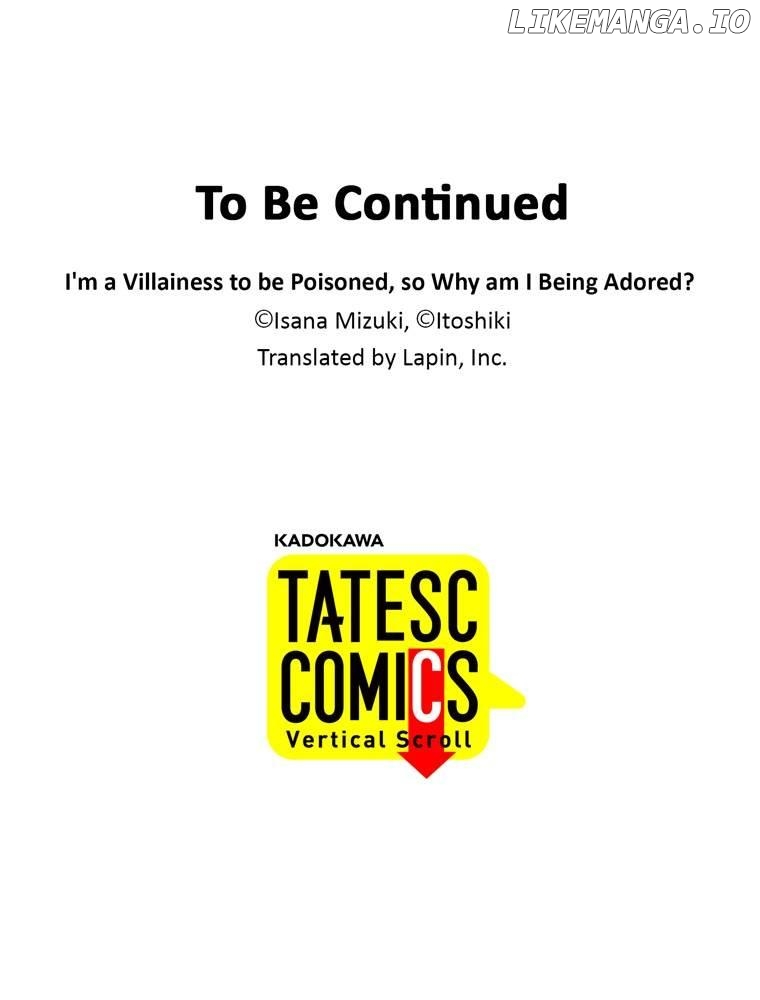 I'm a Villainess to be Poisoned, so Why am I Being Adored? Chapter 22 - page 62