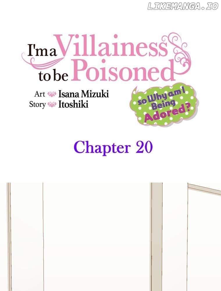 I'm a Villainess to be Poisoned, so Why am I Being Adored? Chapter 20 - page 1
