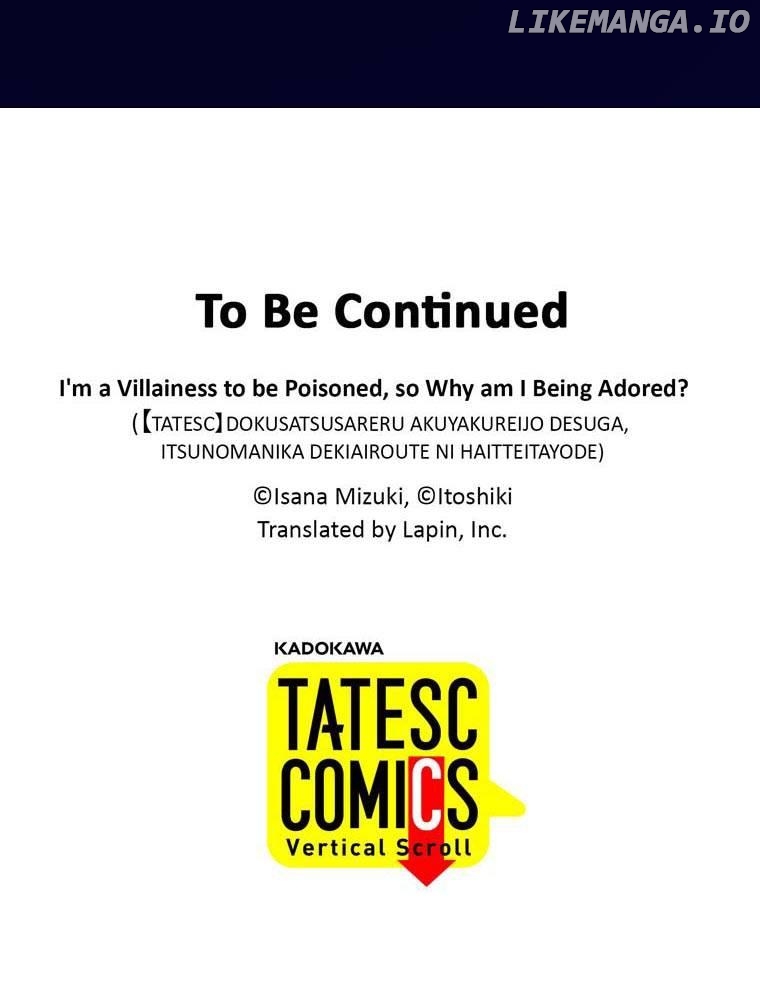I'm a Villainess to be Poisoned, so Why am I Being Adored? Chapter 39 - page 103