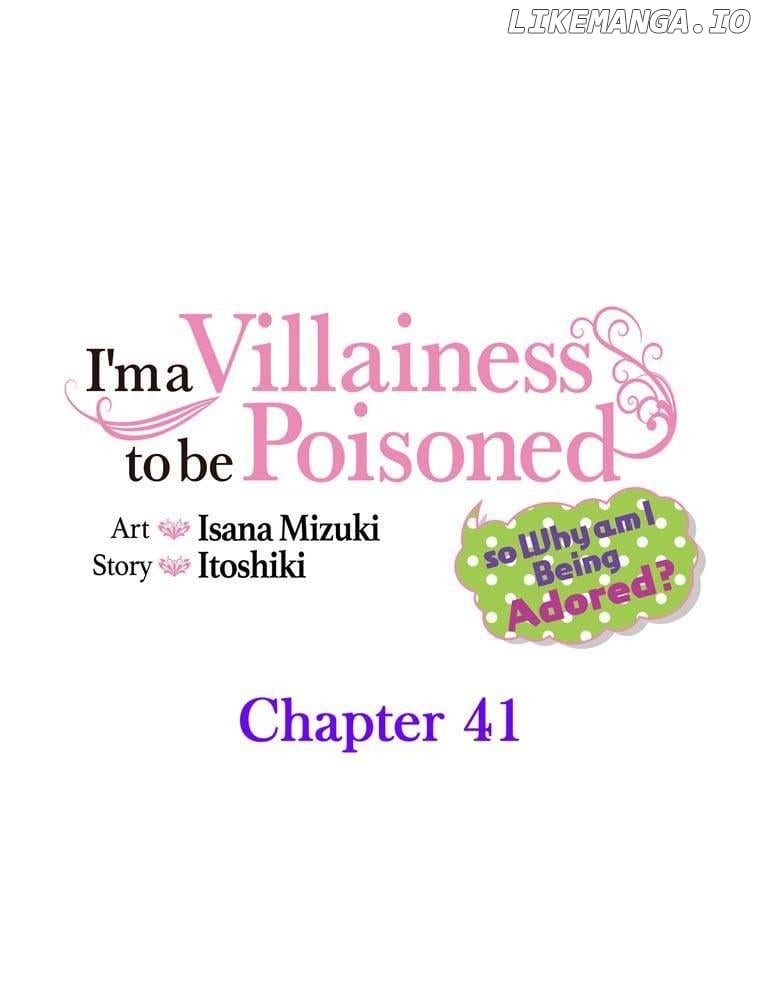 I'm a Villainess to be Poisoned, so Why am I Being Adored? Chapter 41 - page 1