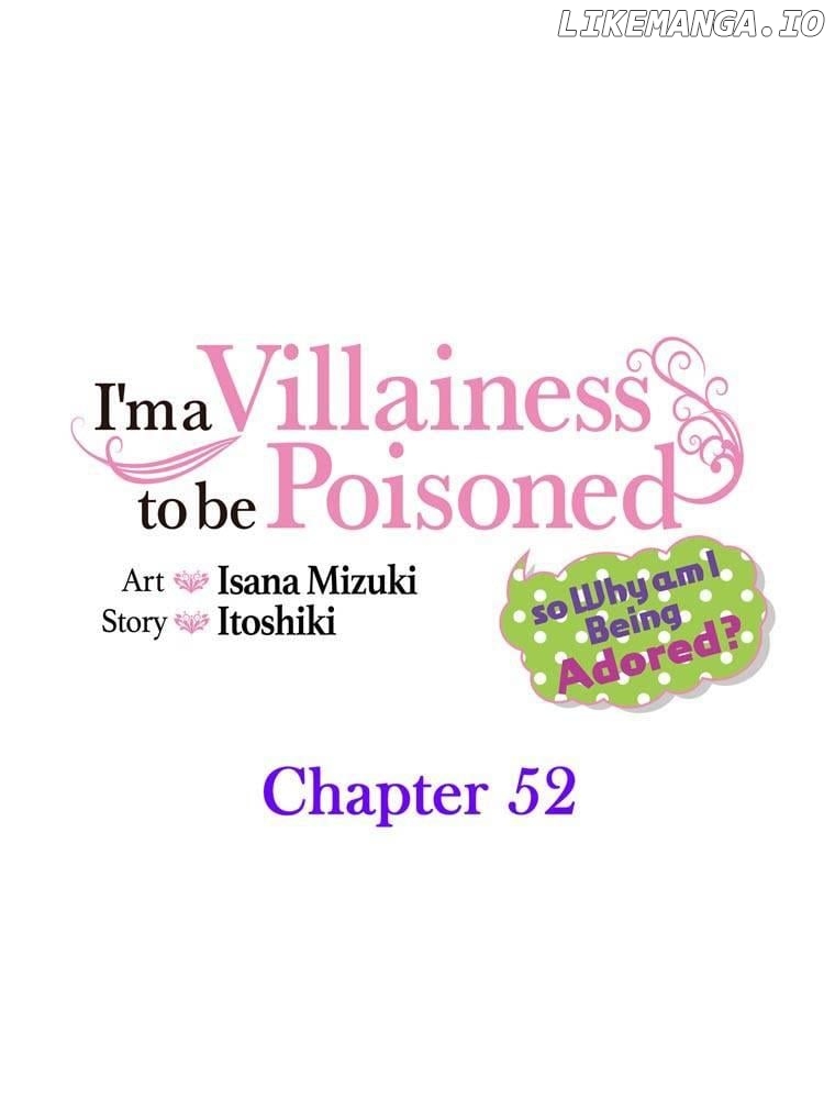 I'm a Villainess to be Poisoned, so Why am I Being Adored? Chapter 52 - page 1