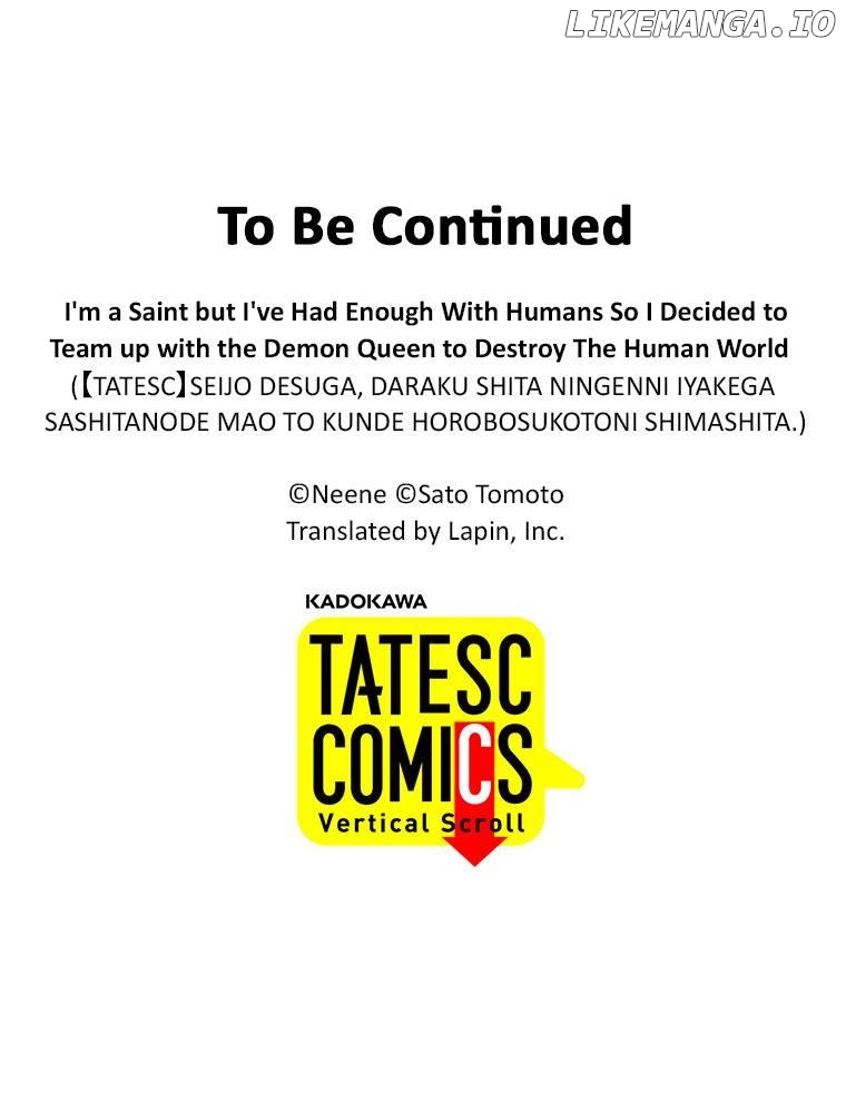 I'm a Saint but I've Had Enough With Humans So I Decided to Team up with the Demon Queen to Destroy The Human World Chapter 1 - page 81