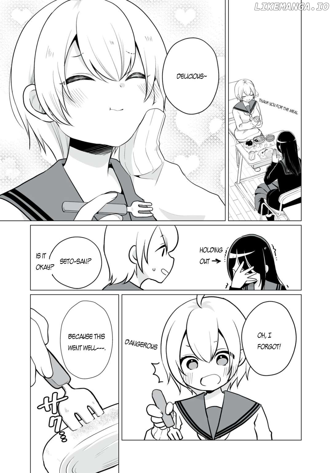 Tsumugi-chan wants to make seto-san laugh Chapter 3 - page 4