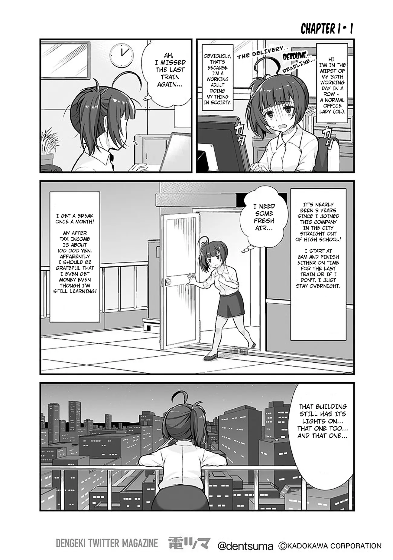 Shachiku Ga Isekai Ni Tobasareta To Omottara White Kigyou Datta Chapter 1 - page 1