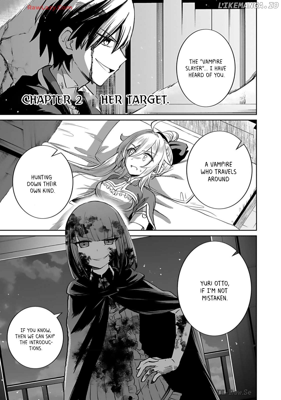 A girl who longed to be a "hero" aims to be a "hero" even if she falls into a vampire Chapter 2 - page 1