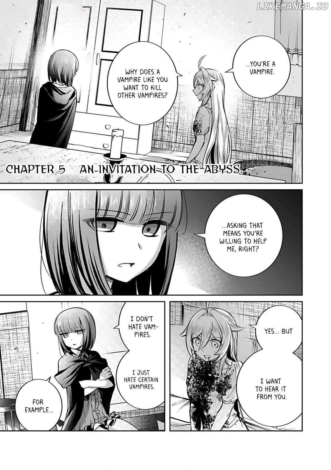 A girl who longed to be a "hero" aims to be a "hero" even if she falls into a vampire Chapter 5 - page 1