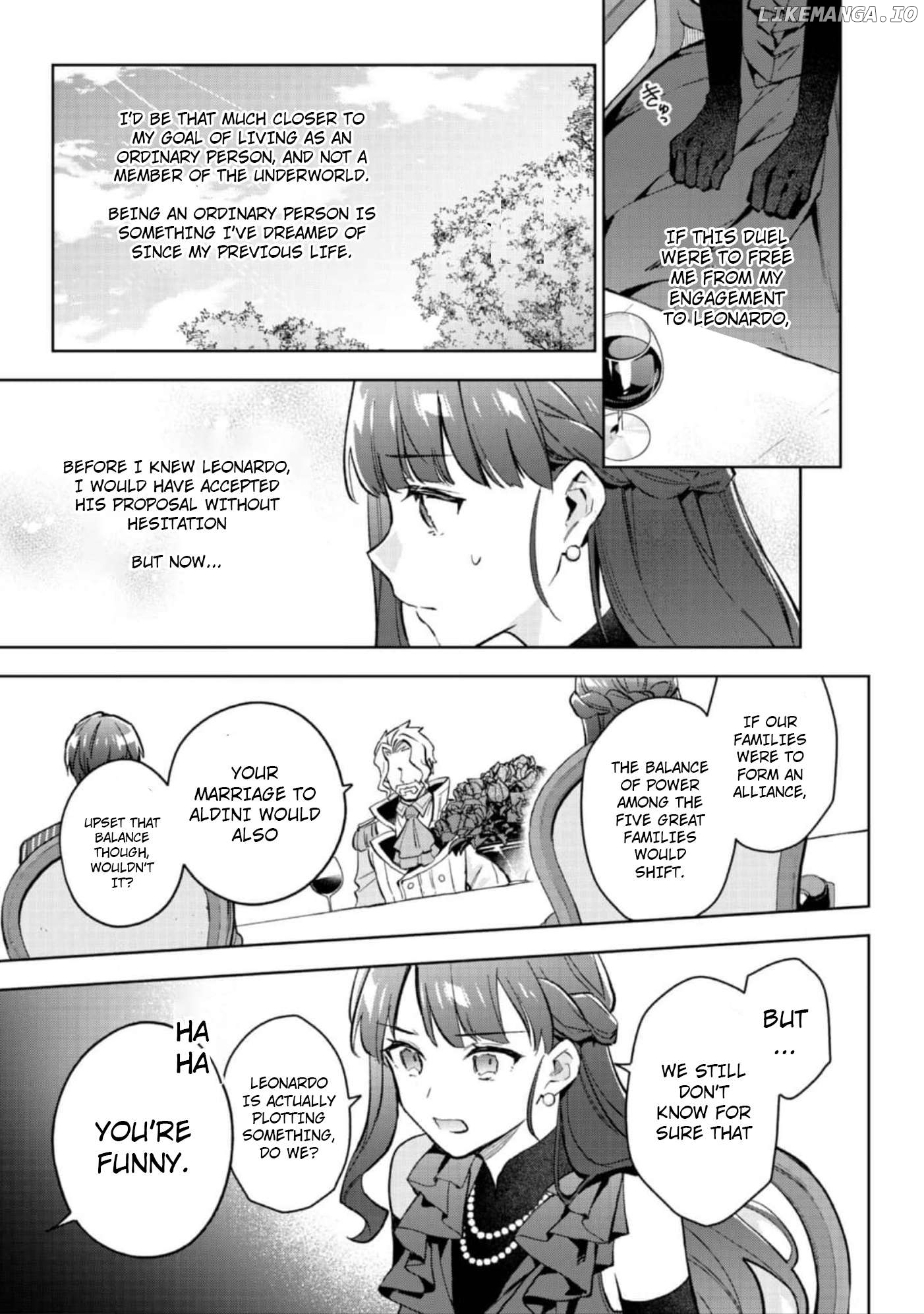 Akumana Akutou Ikka no Mana Musume, Tensei Saki mo Otome Game no Gokudou Reijou deshita Chapter 21 - page 22