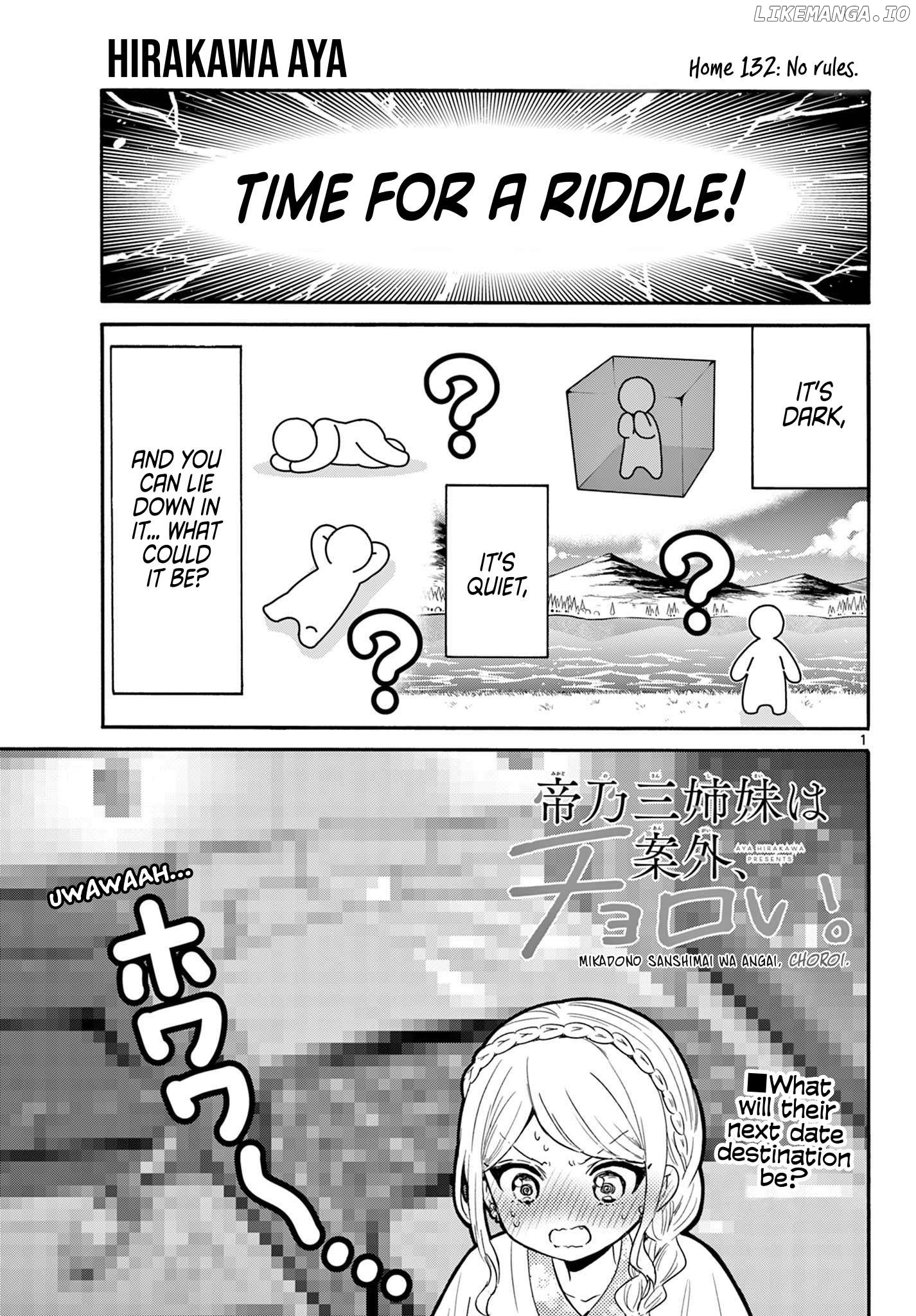 Mikadono Sanshimai Wa Angai, Choroi Chapter 132 - page 1