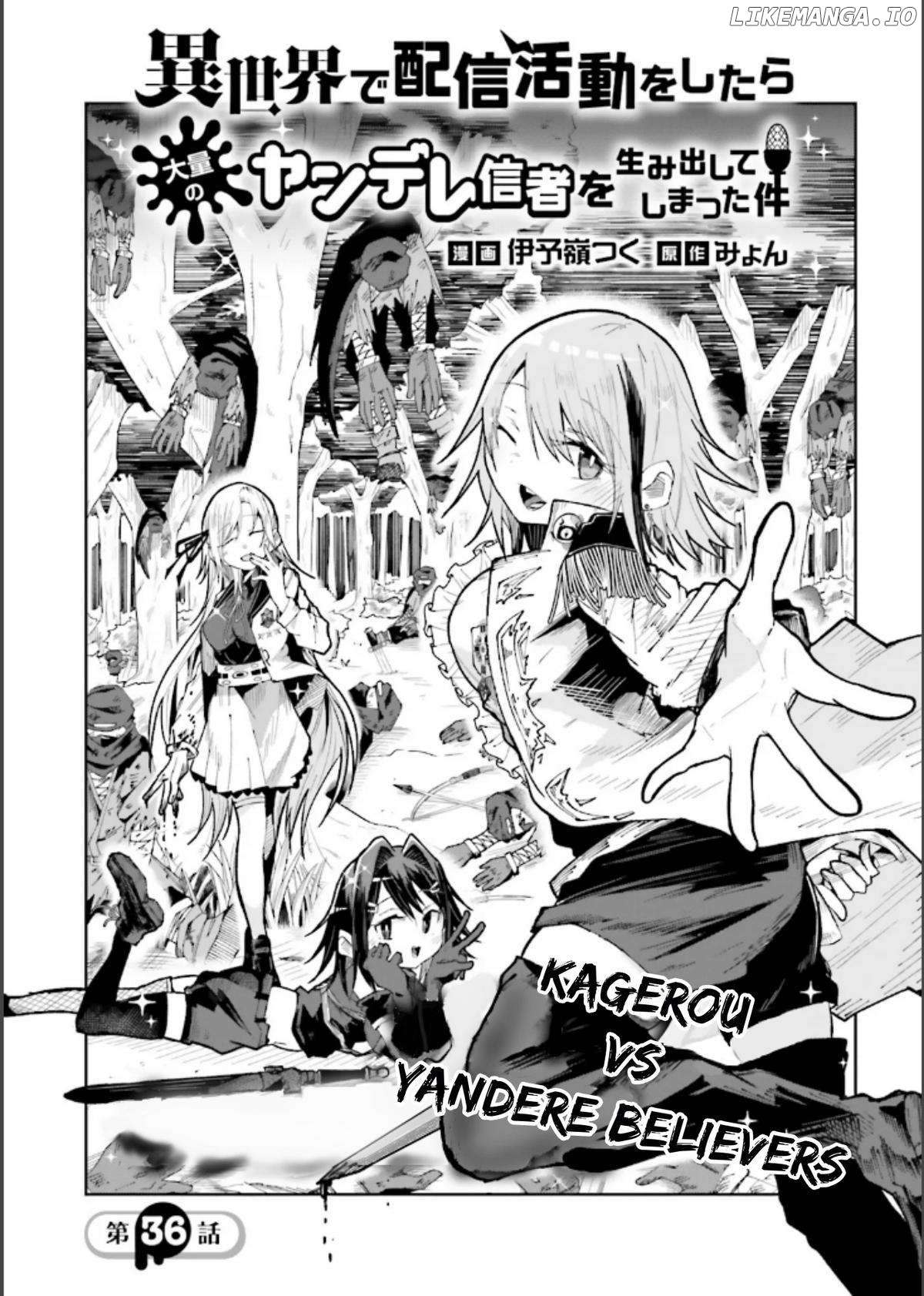 Isekai De Haishin Katsudou Wo Shitara Tairyou No Yandere Shinja Wo Umidashite Shimatta Ken Chapter 36 - page 1