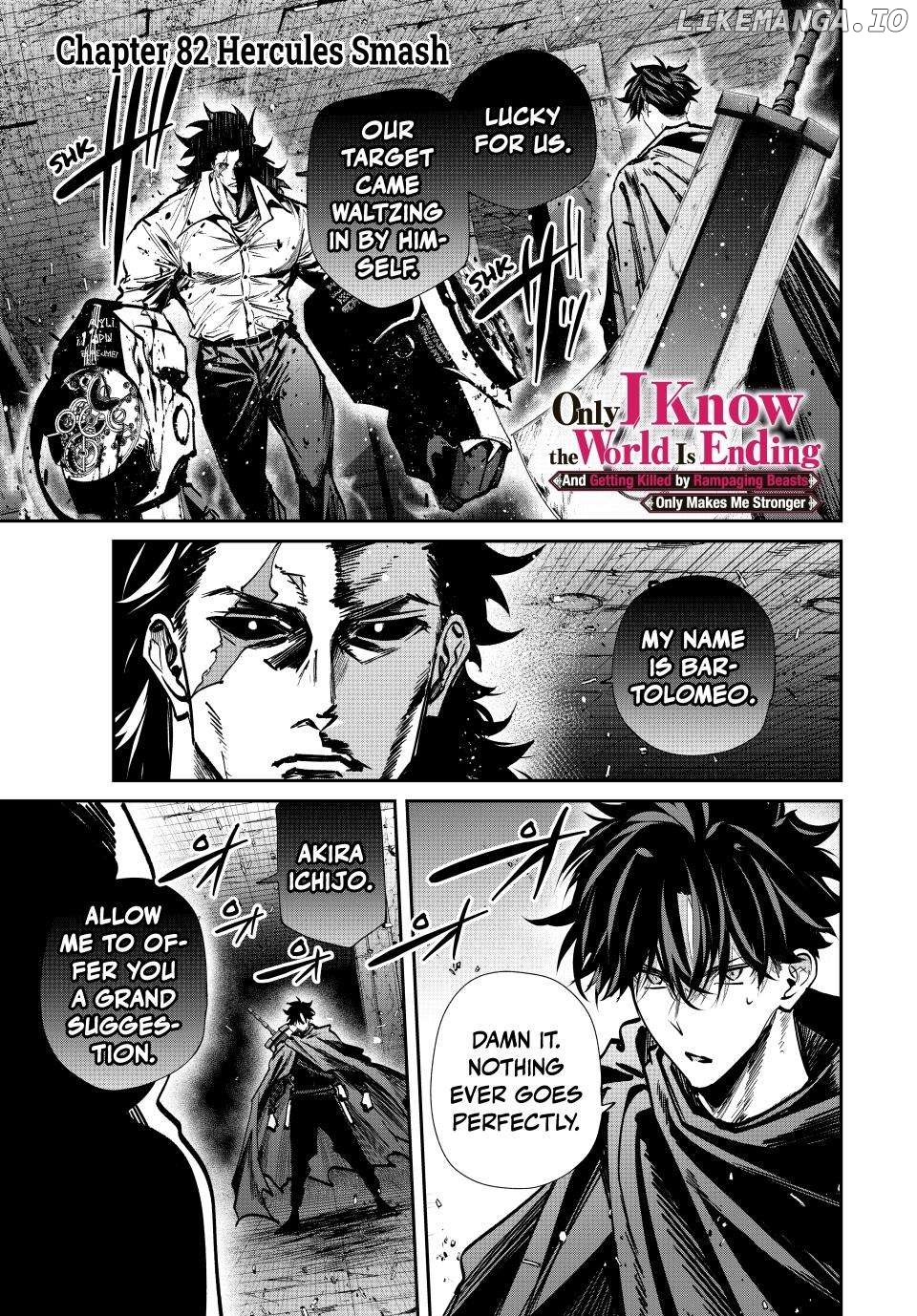 Only I Know That the World Will End Chapter 82 - page 1
