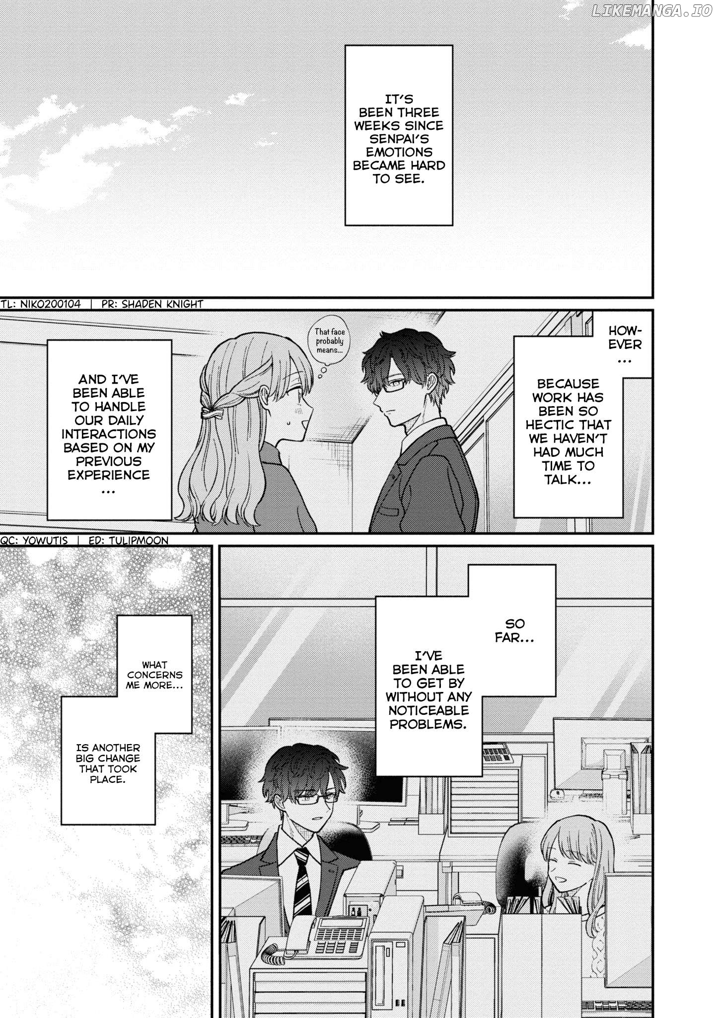 The New-Hire Who Could "Read" Emotions and the Unsociable Senpai Chapter 52 - page 4