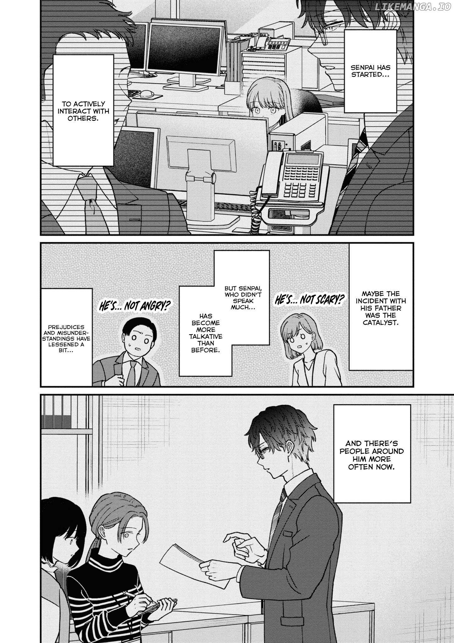 The New-Hire Who Could "Read" Emotions and the Unsociable Senpai Chapter 52 - page 5