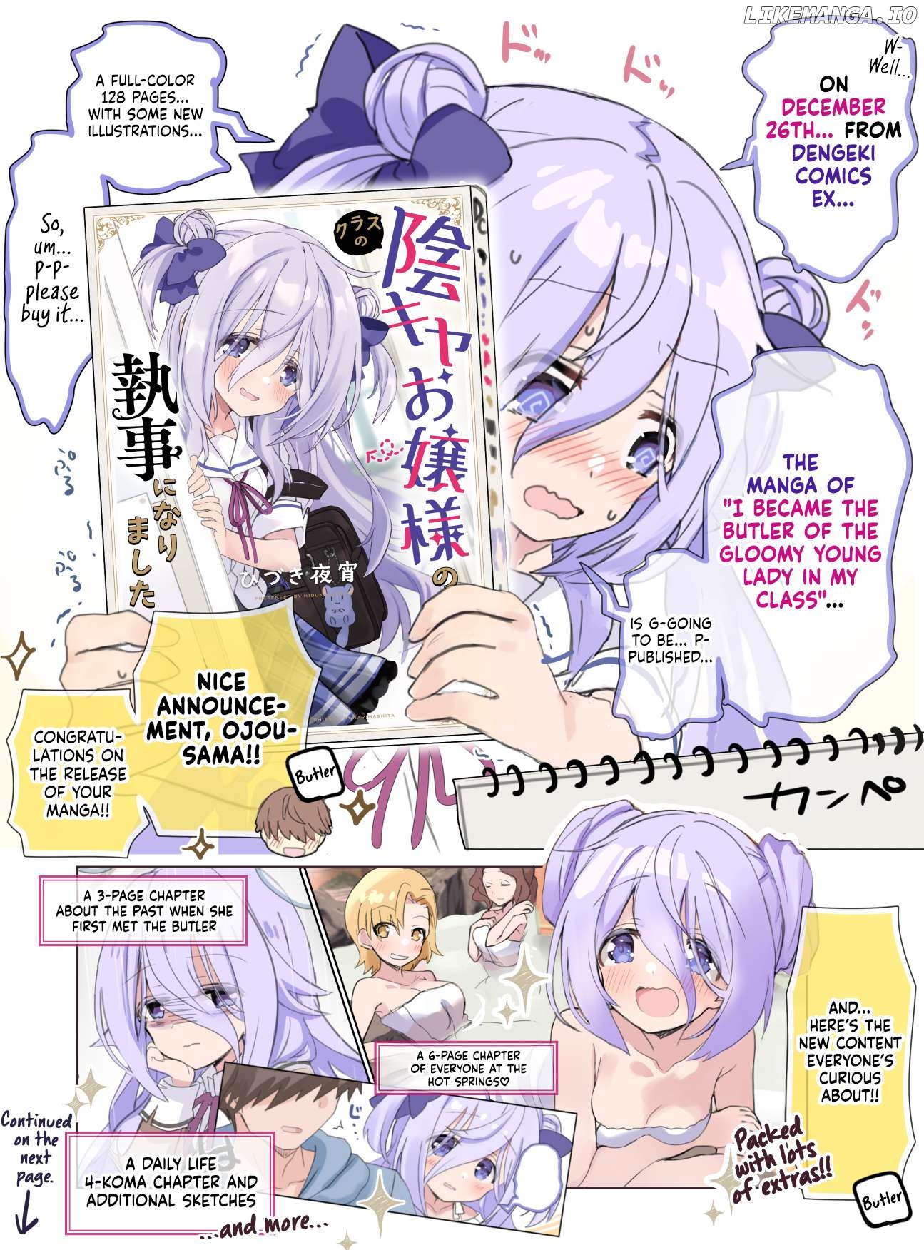 I Became The Butler Of The Gloomy Young Lady In My Class Chapter 36 - page 1