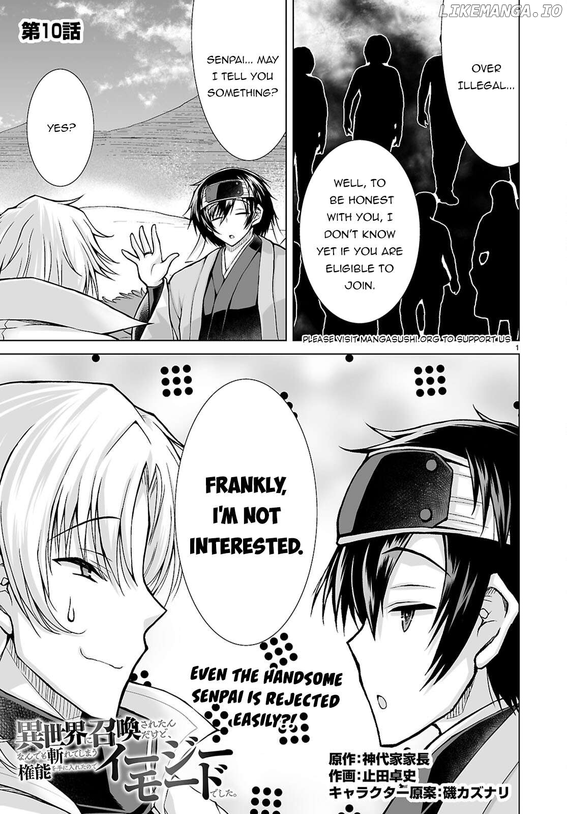 Isekai Ni Shoukan Saretan dakedo, Nandemo Kireteshimau Kennou wo Teni Ireta node Easy Mode Deshita Chapter 10 - page 2
