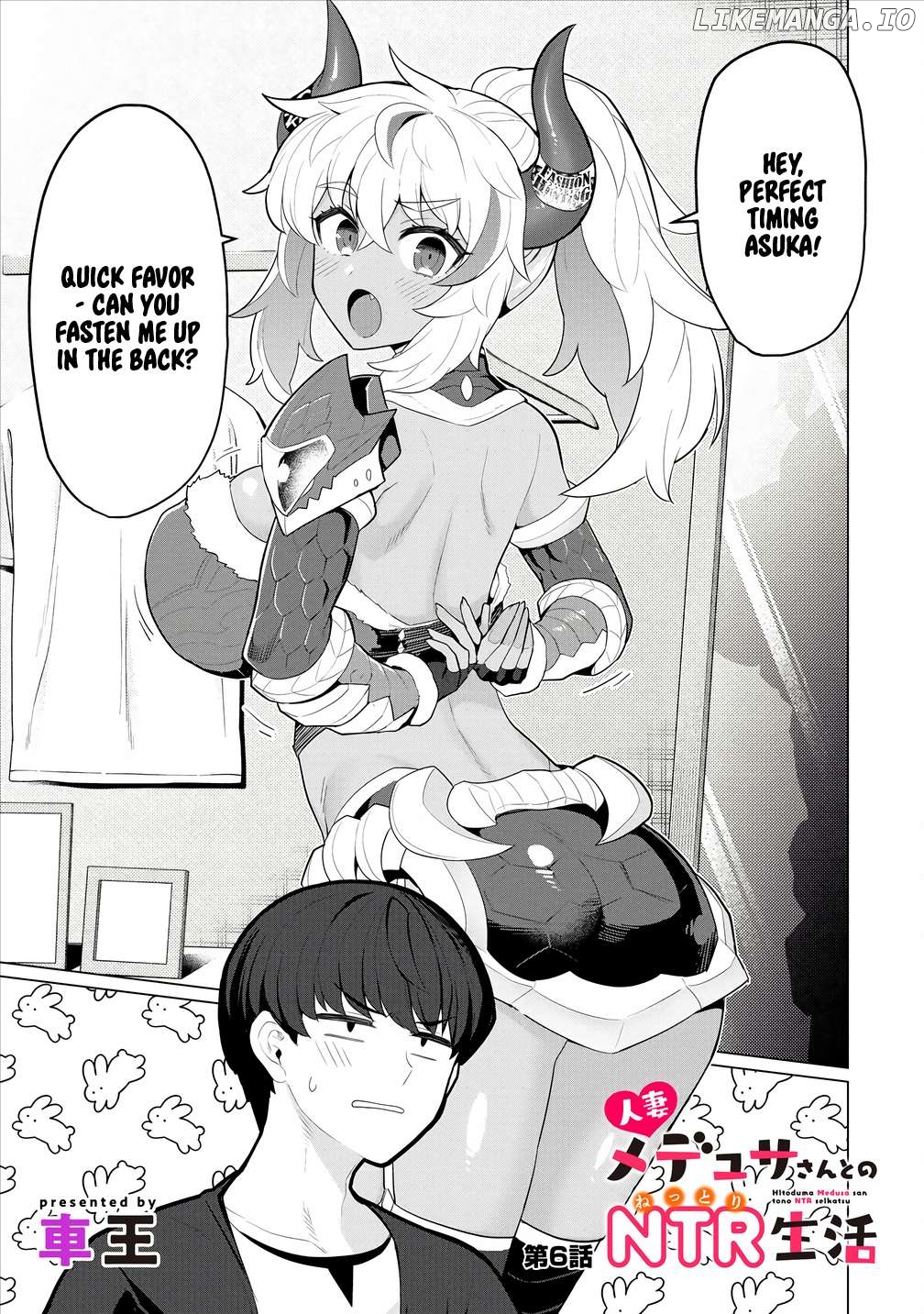 Hitoduma Medusa-San To No Ntr Seikatsu Chapter 6 - page 2