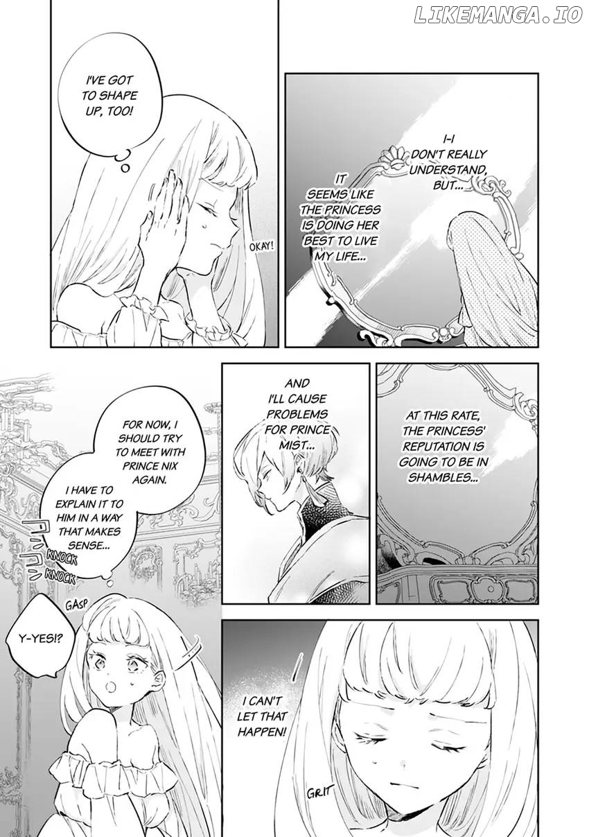Body Swap of a Nerdy Girl and A Princess Reborn in Another World: Kiss Me Until I'm Wet Inside... Chapter 7.1 - page 4