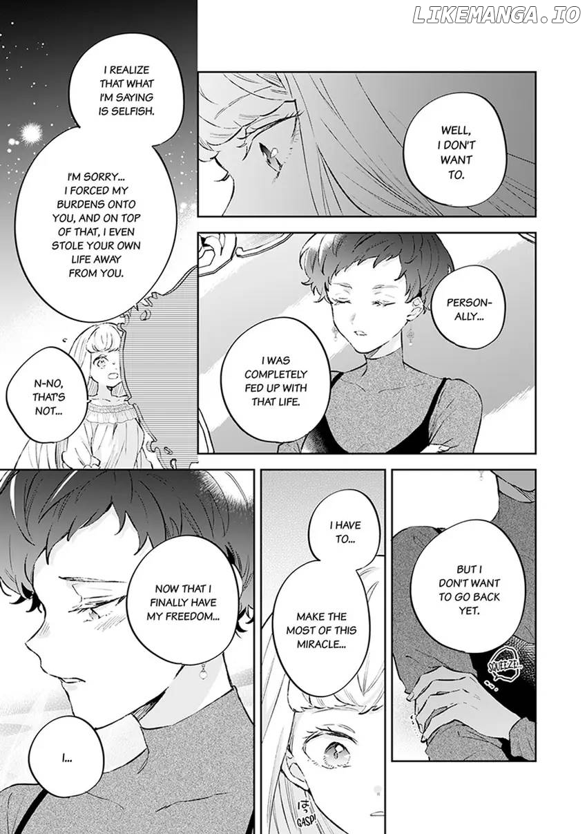 Body Swap of a Nerdy Girl and A Princess Reborn in Another World: Kiss Me Until I'm Wet Inside... Chapter 11 - page 15