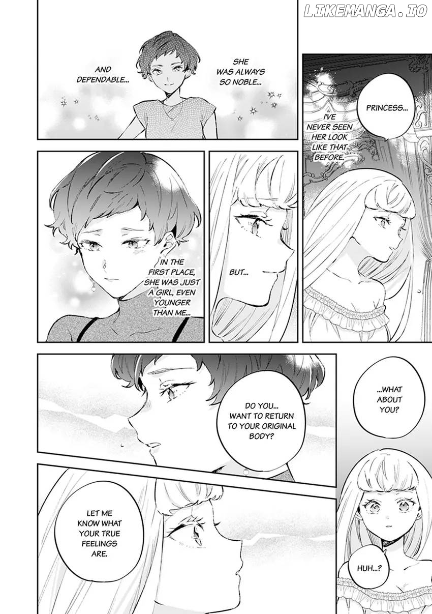 Body Swap of a Nerdy Girl and A Princess Reborn in Another World: Kiss Me Until I'm Wet Inside... Chapter 11 - page 16