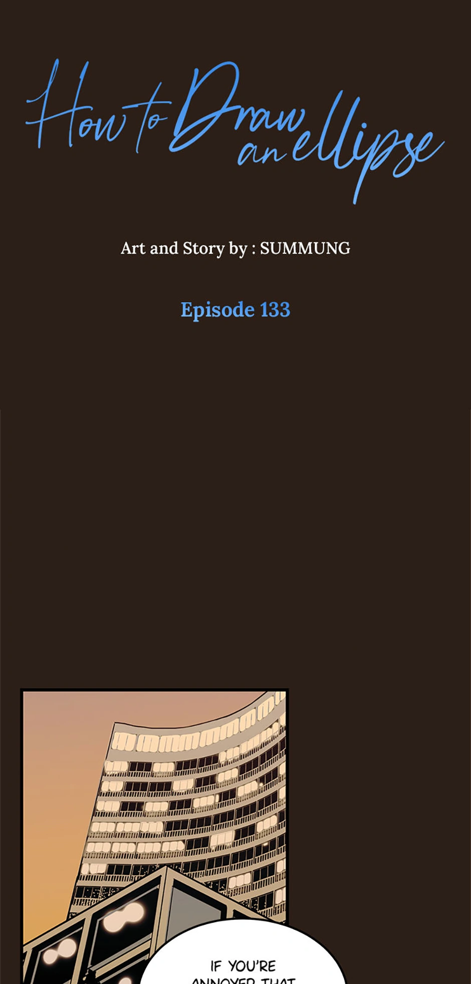 How to Draw an Ellipse Chapter 133 - page 1
