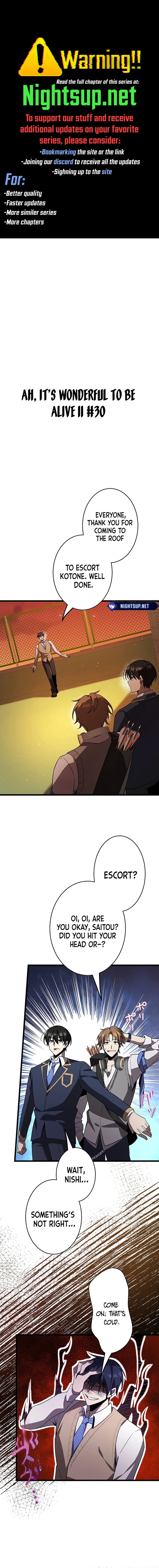 Ah, It’s Wonderful To Be Alive Chapter 30 - page 1