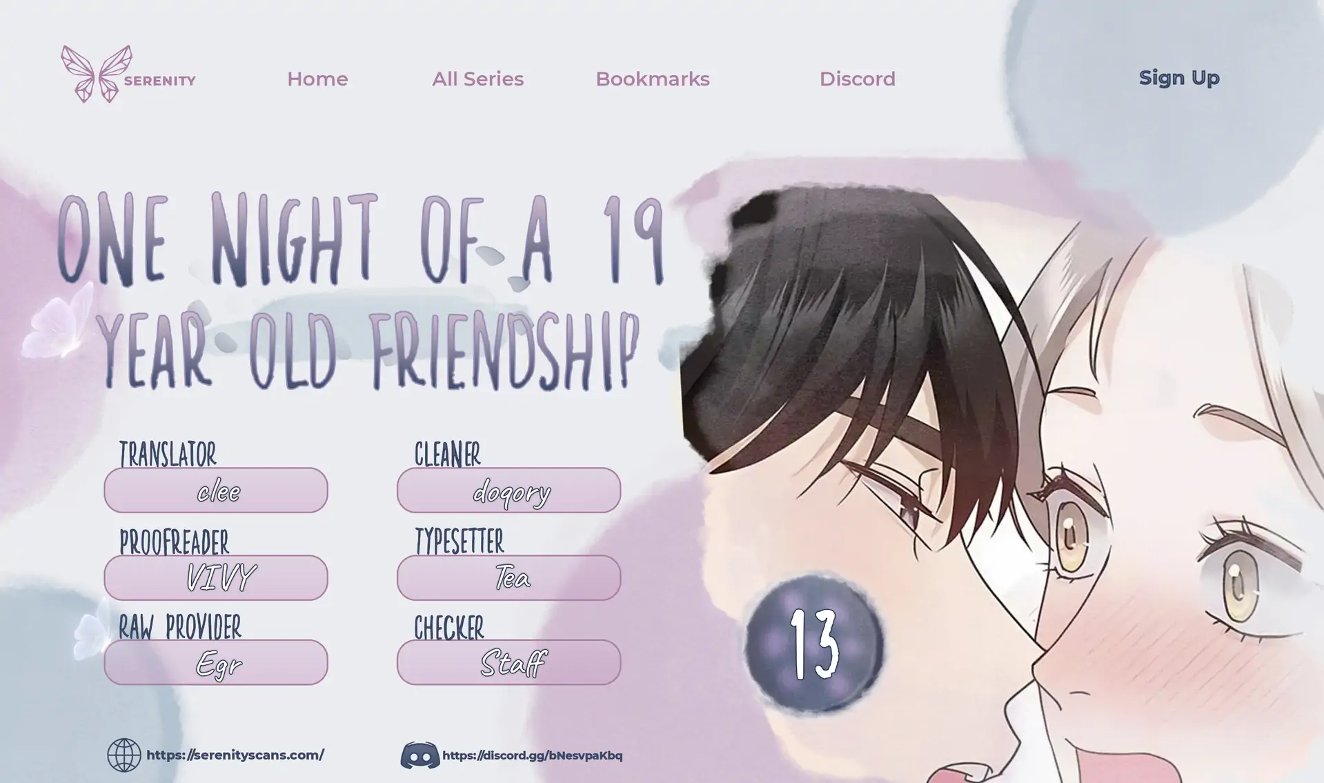 One Night of a 19 Year Old Friendship Chapter 13 - page 1